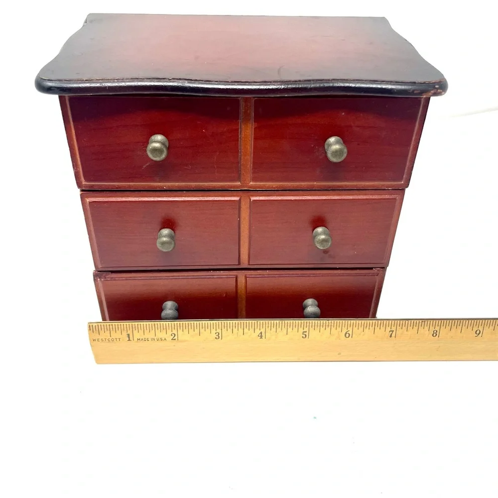 CROFT & BARROW solid wood vintage jewelry box